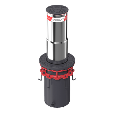 Гидравлический телескопический боллард БЛОКПОСТ Т600 из нержавеющей стали
