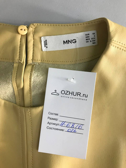 Кофта Mango из эко кожи, маркировка XS, визуально 42 размер