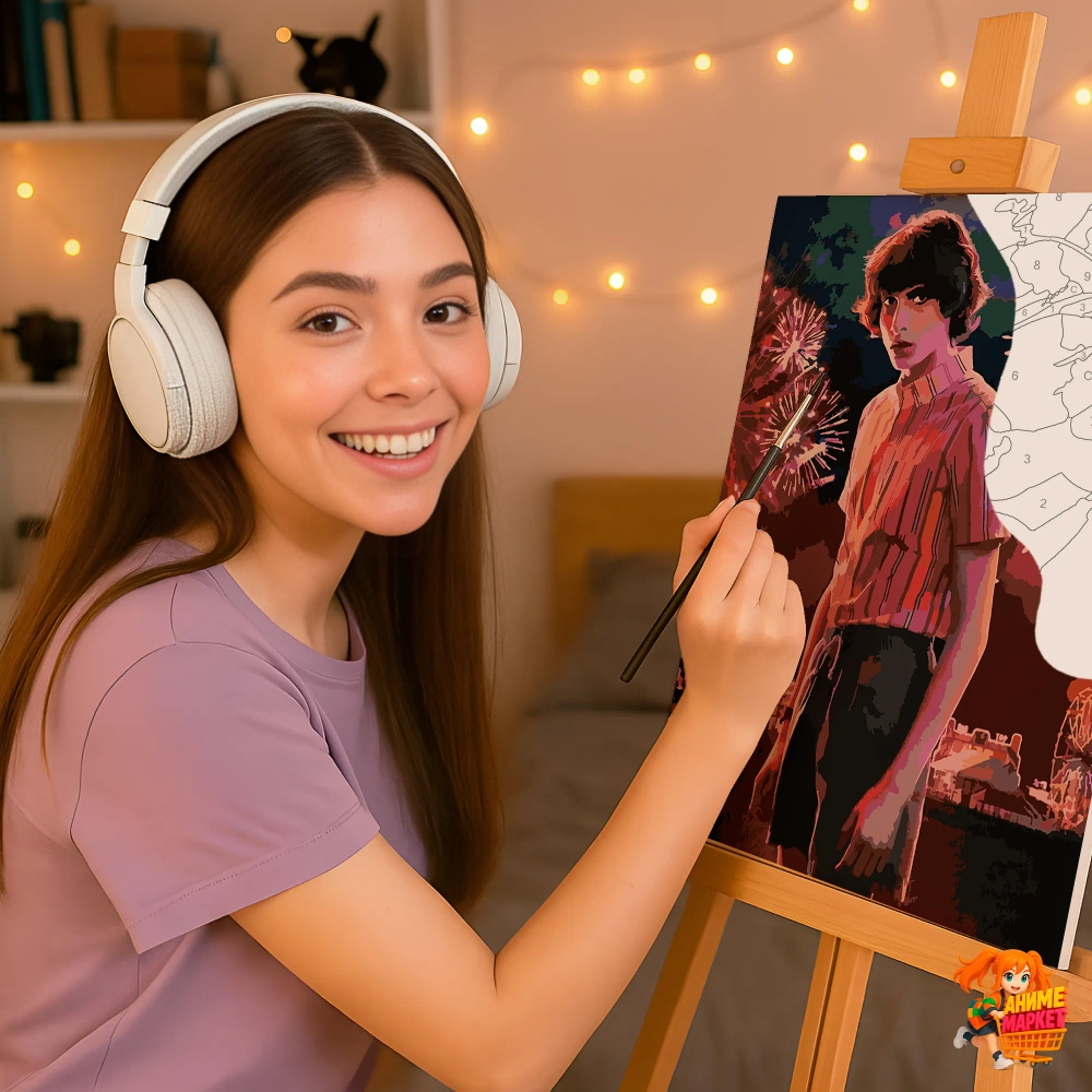 Картина по номерам Очень странные дела Майк Уилер