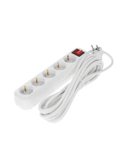 5bites SP5W-350 Сетевой фильтр 5S / 3*1.5MM2 / 16A / ABS / 5M / WHITE