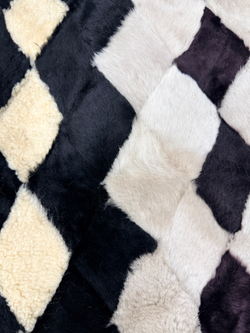 Покрывало меховое ковер из шкуры овчины