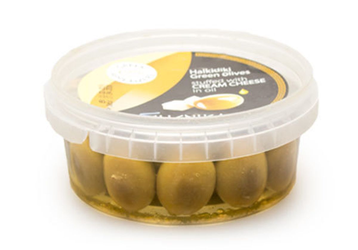 Оливки фаршированные сливочным сыром в масле Ellenika, 250г