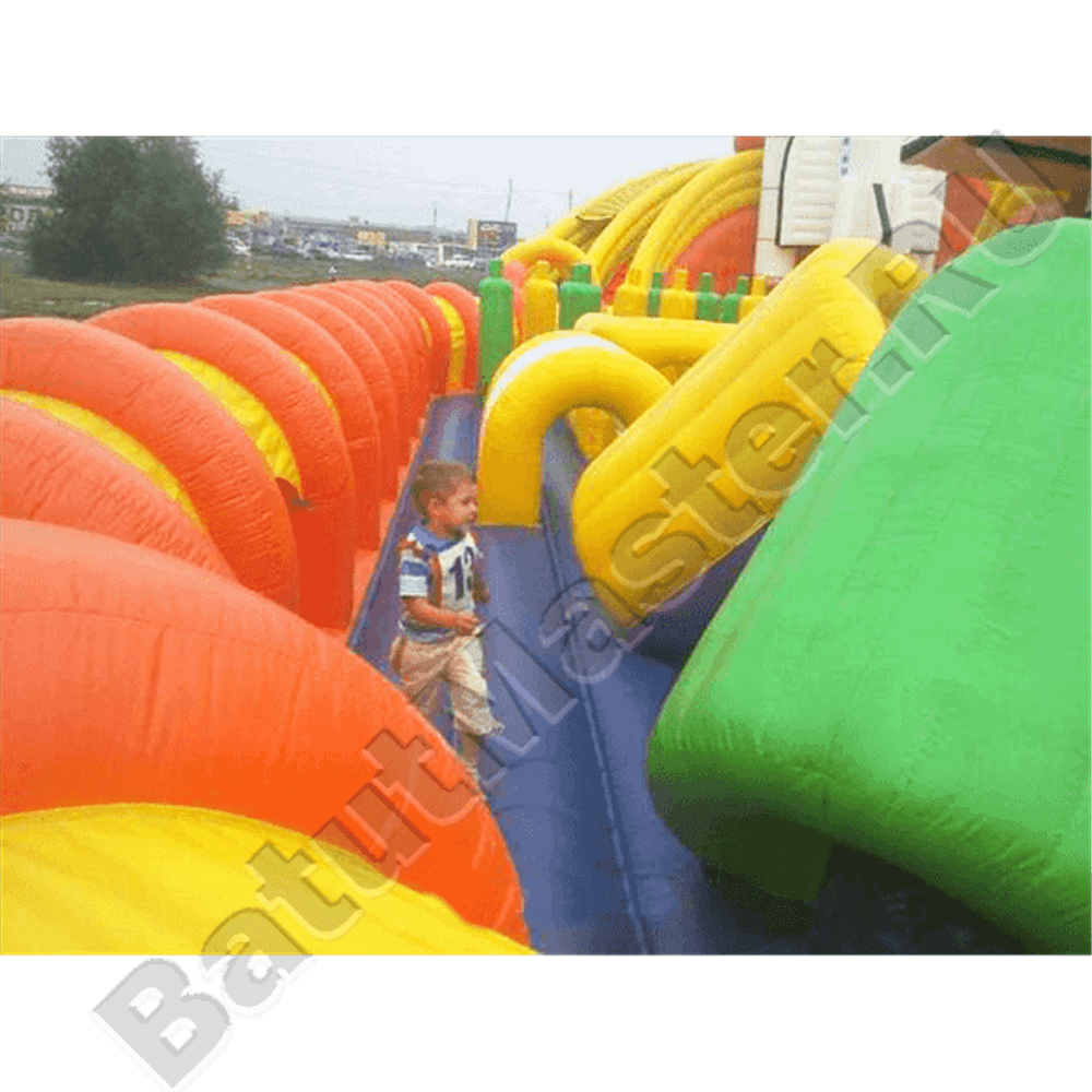 Коммерческий надувной батут "Ракета" 20*10*7 м