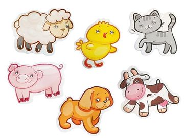 Пазлы-контуры "Домашние животные" 6 фигурок Baby Toys (мягкие)