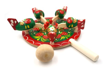 Игрушка деревянная: Курочки зернышки клюют (Сувенир)