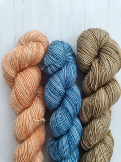 Набор №11 - 3 шт. по 50 гр (синий, коричневый, оранжевый)