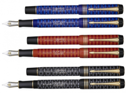 Перьевая ручка LAPIS LAZULI DUOFOLD 100TH, перо: F, цвет чернил: black, в подарочной упаковке.