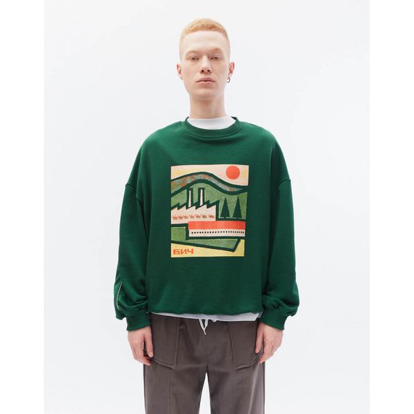 Толстовка Фабрика зеленая - фото 5