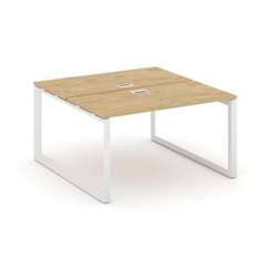 Style Project Рабочая станция двухсторонняя SN-59O.DRS-023 Тиквуд Светлый/Металл Белый/Белый Заглушк