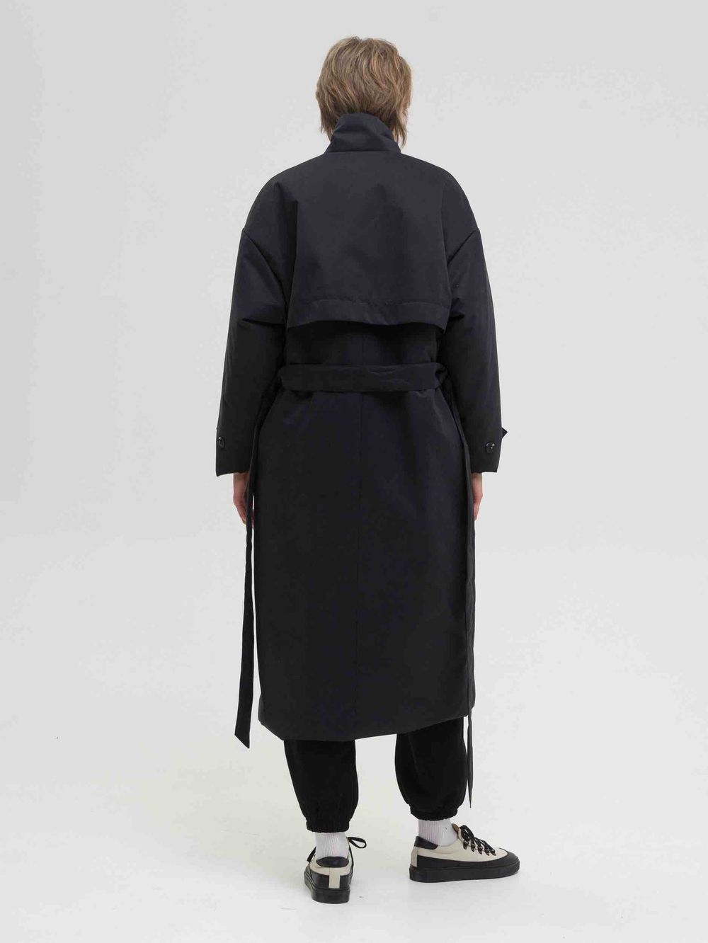 Плащ Утепленный FOS Черный Женский