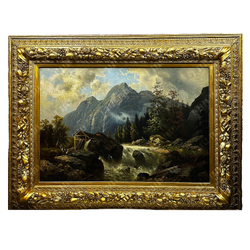 Тома Йозеф Мл. (Josef Thoma; 1828–1899). Пейзаж с водяной мельницей. 2-я пол. XIX в.