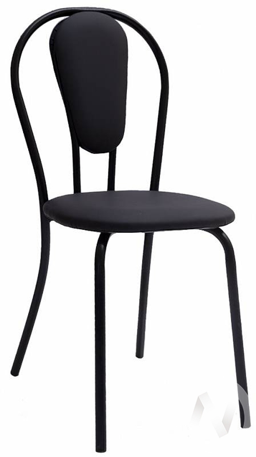 Стул Венеция 3 М (металлокаркас черный/кожзам черный)