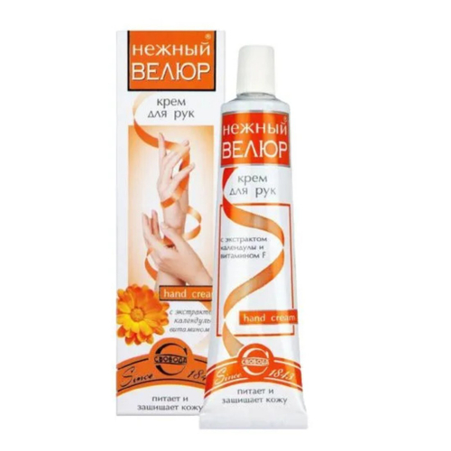 НЕЖНЫЙ ВЕЛЮР Крем д/Рук 40гр Календула +Витамин F /Свобода (81505)
