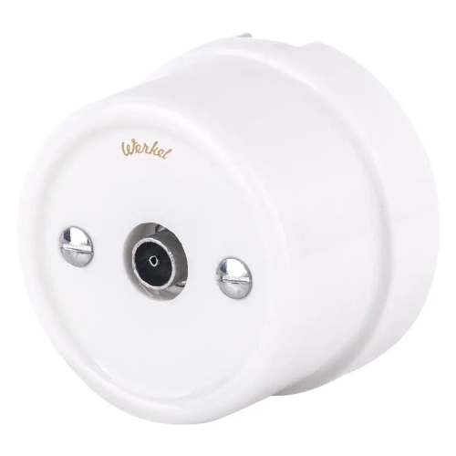 ТВ розетка (белая) Ретро WL18-02-05