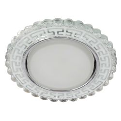 Светильник встраиваемый cо светодиодной подсветкой ЭРА DK LD38 SL под лампу GX53 зеркальный