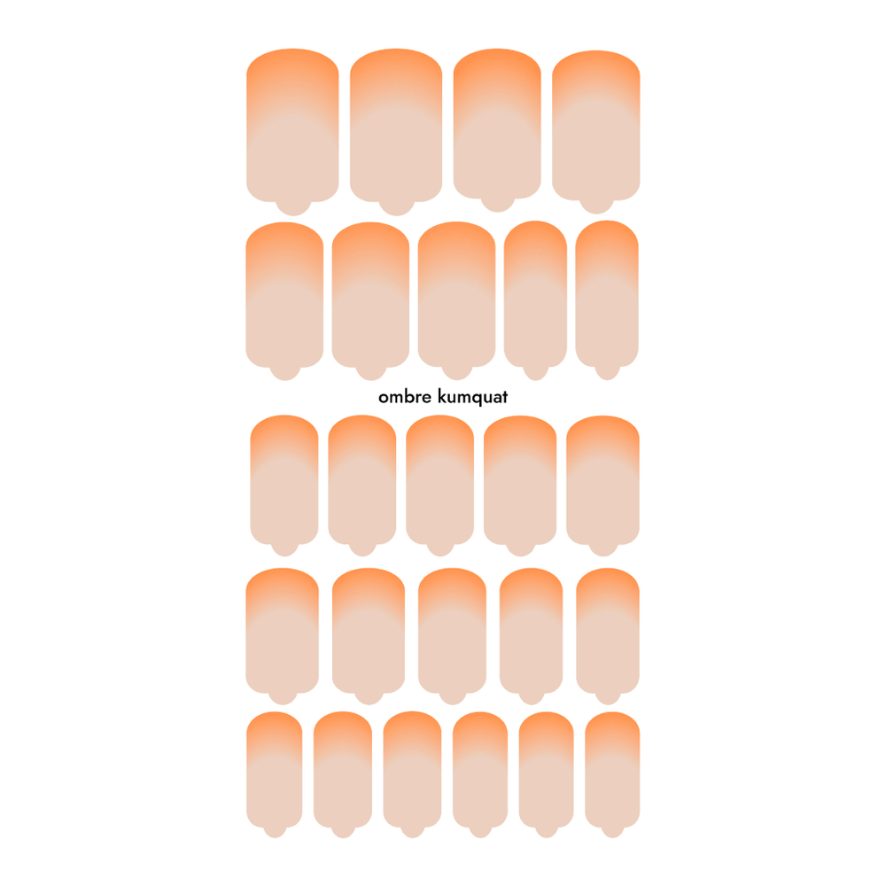 Пленки для маникюра Provocative Nails ombre kumquat