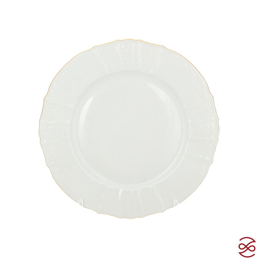 Блюдо круглое Bernadotte Белый узор 30 см