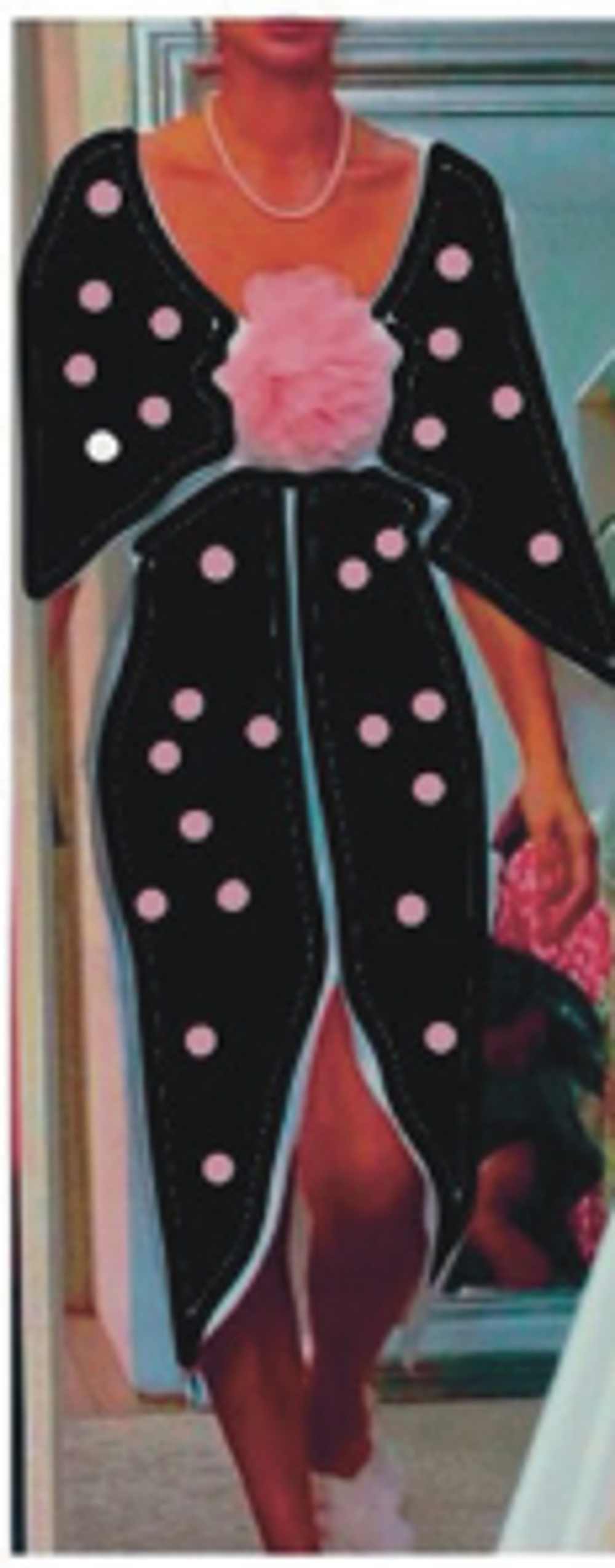 Платье макси из шифона с цветком