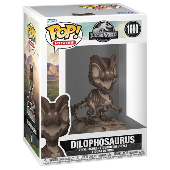 Фигурка Funko POP! Movies Jurassic World Dilophosaurus (Fossil) (1680) 80223 / Фигурка Фанко ПОП! по мотивам фильма "Парк юрского периода", Дилофозавр