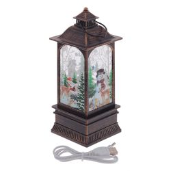 GAEM Изделие декоративное "Фонарь" (подсвет, AAAх3 н/п +USB) L7,5 W7,5 H20 см, 5в.