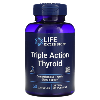 Life Extension Triple Action Thyroid 60 capsules , Комплекс для щитовидной железы