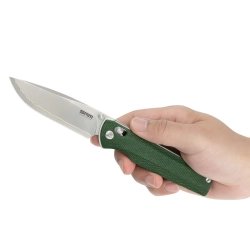 Нож складной SRM 255L-MG2 Medal Beadblast (140Cr Laminated, Green Micarta)