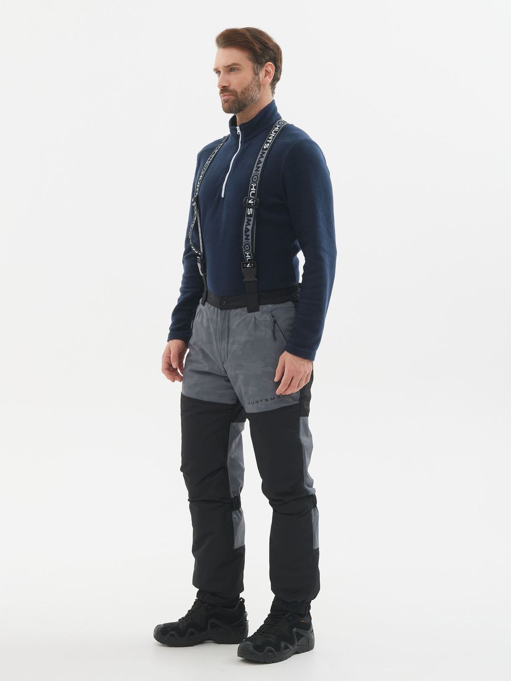 Костюм зимний Горка-Люкс ткань Breathable Camo цвет Серый