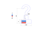 Магнитное крепление с крючком Е20