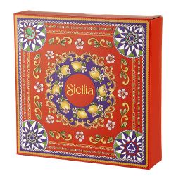 Набор тарелок 4 шт "Sicilia Sole" d=19см (фарфор) (подарочная упаковка)