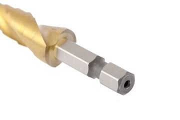 Сверло ступенчатое,4-5-6-7-8-9-10-11-12 мм, HSS, спиральный проф., шестигр. хвостовик Matrix 72353