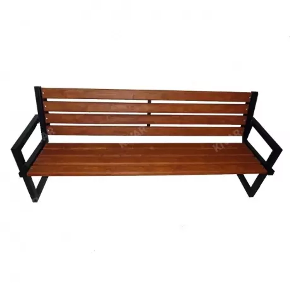 Скамья уличная с подлокотниками 200x57x80