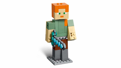 LEGO Minecraft: Алекс с цыпленком 21149 — Alex BigFig with Chicken — Лего Майнкрафт