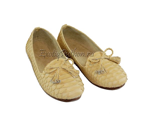 Балетки из кожи питона SH-58