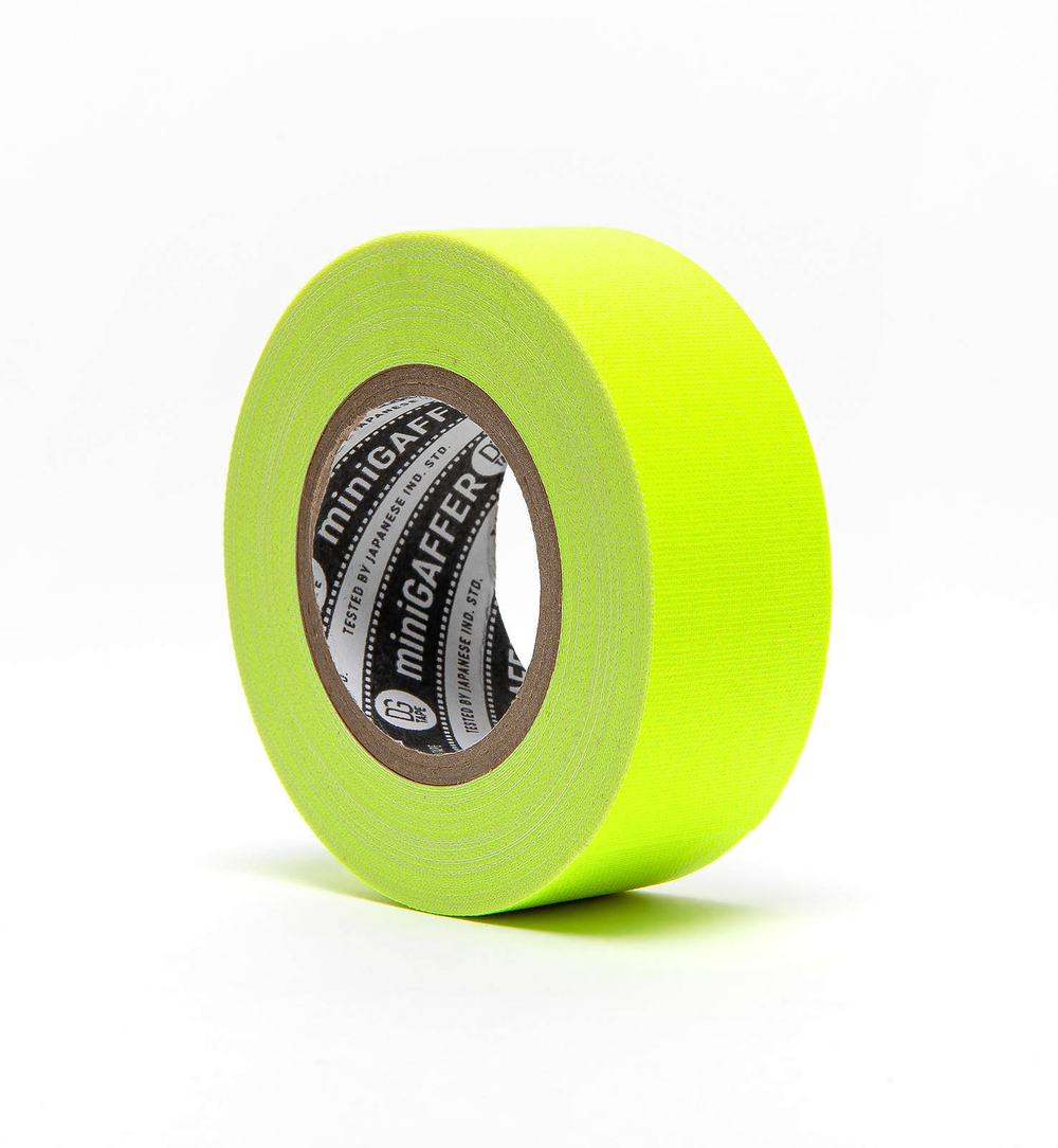 Профессиональный тейп 120mesh @trueGAFF 25мм/9м -  Ярко Желтый /на тканевой основе для киносъемок и сцен тип Gaffer Pro tape /