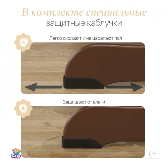 Растущий стул "ПАВЛИН"+, коричневый\венге (Фабрика Друг Кузя) - фото: 10 Растущий стул "ПАВЛИН"+, коричневый\венге - фото: 10