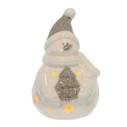 GAEM Фигурка декоративная "Снеговик с подсветкой" (2xLR44), L6 W7 H10 см, 2в.