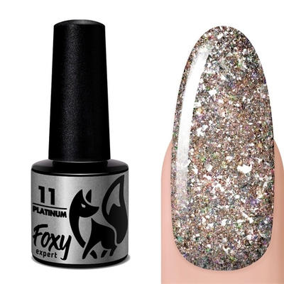 Foxy Гель-лак дизайн (Gel polish PLATINUM) #11, 5 ml