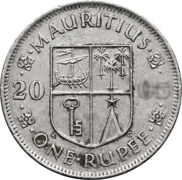 1 рупия 1987-2010 Маврикий