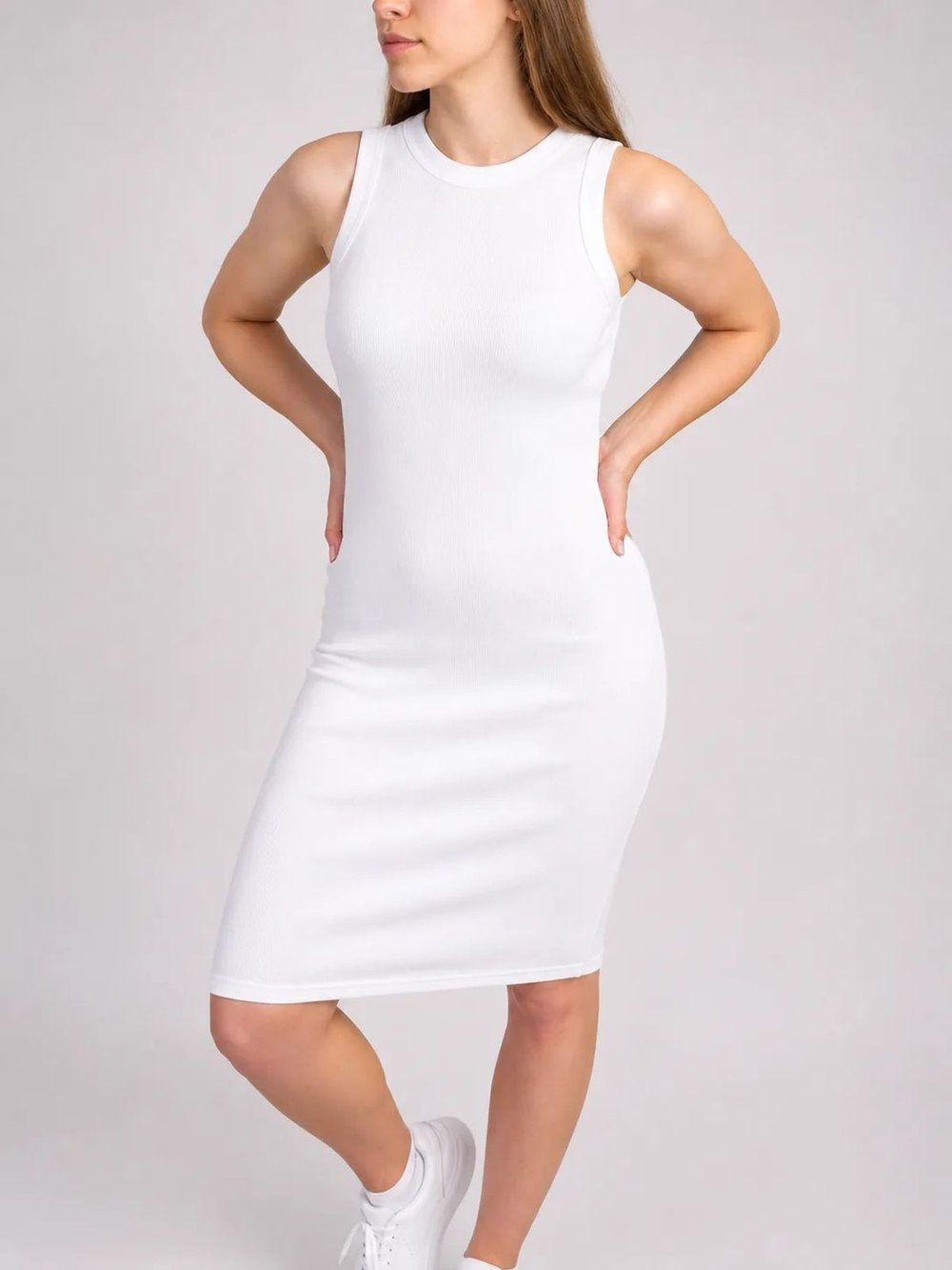 Платье лапша белое 40-44