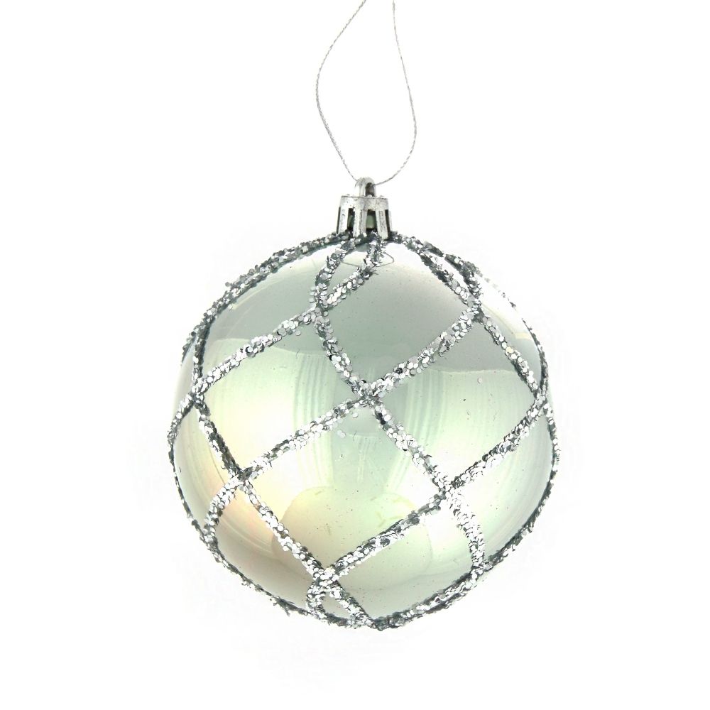 GAEM Набор из 12шт Украшение новогоднее Шар "Алмазная сетка", D 8 см, L35 W27 H9 см