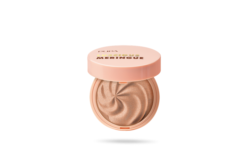 Pupa Хайлайтер для лица Luscious Meringue, ароматизированный, тон №001, Карамельная меренга, 6 гр