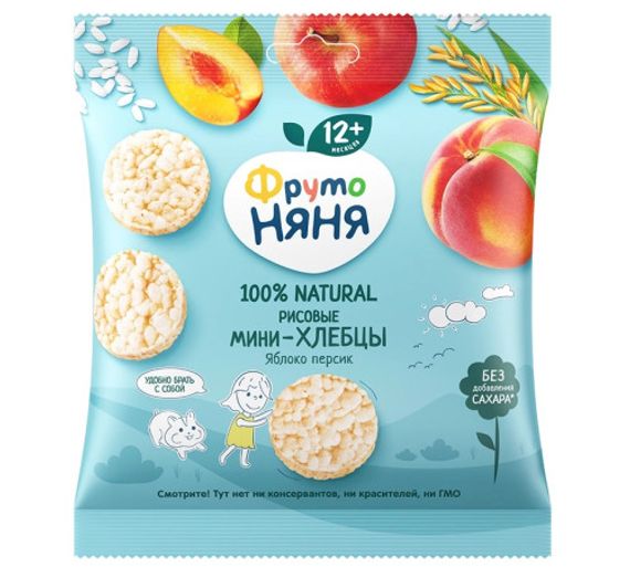 FRUTONANNY. 30 qr. Xlebci. Alma, şaftalı, düyü (1x9) (12 ay)