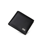 HLA Premium Sophisticated Wooden Box Cow Leather Exquisite Leather Versatile Folding Wallet Card Holder, Wallet Regular