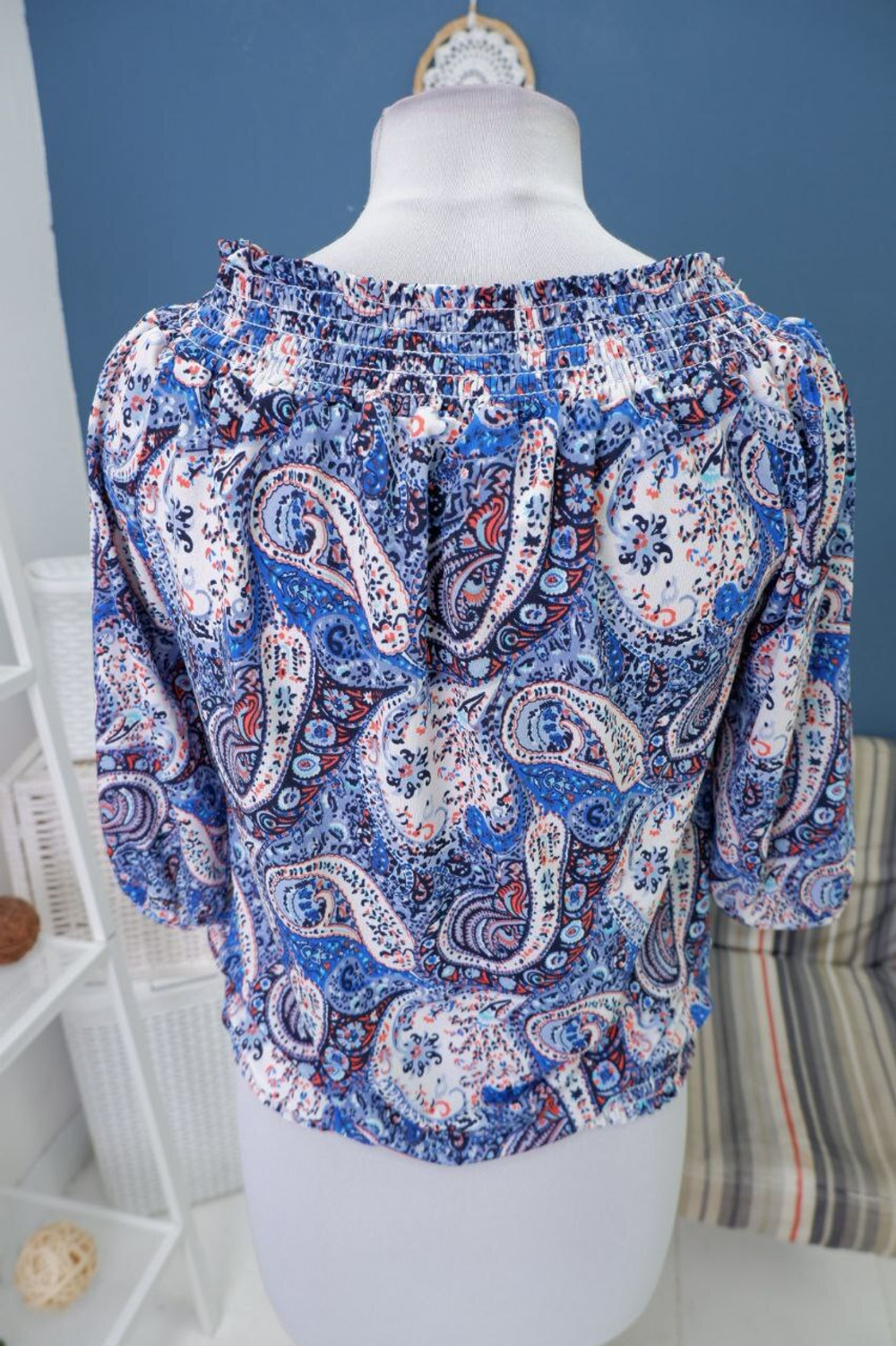 Блузка Bel&Bo с принтом 44 размер