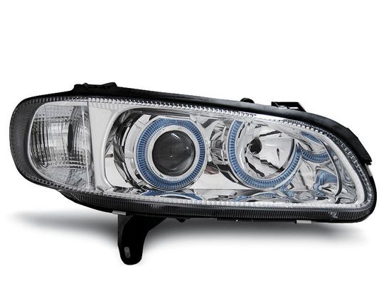 Передние фары angel eyes chrome для Opel Omega B