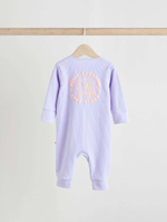 Комбинезон / Cлип для малышей Next E18-348, 3 шт., Светло-зеленый, Светло-желтый, Светло-фиолетовый