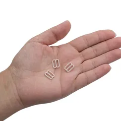 Регулятор для бретели серебристый пион 10 мм