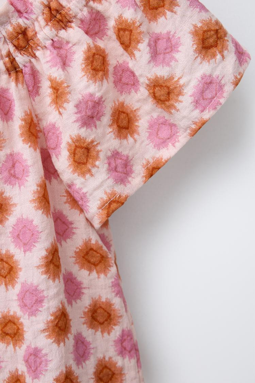 ZARA ТОП С ПРИНТОМ «СОЛНЦЕ», РОЗОВЫЙ