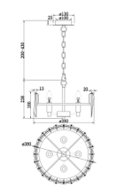 Подвесной светильник Maytoni MOD043PL-04CH