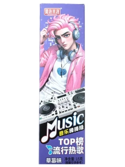 Музыкальные леденцы на палочке в Аниме стиле 15 г * 2 шт